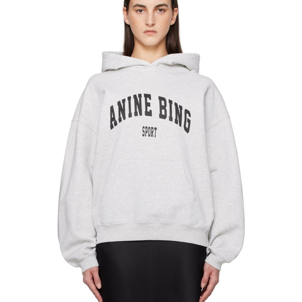 Anine Bing Harvey Gray Hoodie